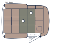Happier Camper HC1 Breeze Floorplan Image