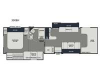 Leprechaun 300BH Ford 450 Floorplan Image