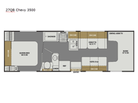 Freelander 27QB Chevy 3500 Floorplan Image