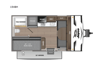 Jay Flight SLX 154BH Floorplan Image