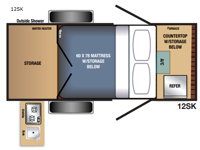 Bushwhacker 12SK Floorplan Image