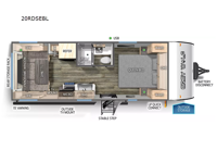 Cherokee Grey Wolf Black Label 20RDSEBL Floorplan Image