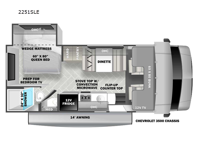 Forester LE 2251SLE Chevy Floorplan Image