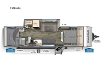Cherokee Wolf Pup Black Label 25JBWBL Floorplan Image