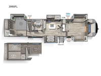 Sandpiper 3990FL Floorplan