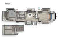 Sandpiper 3990FL Floorplan