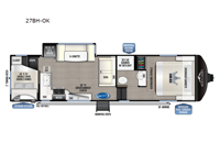 Blackthorn Half-Ton 27BH-OK Floorplan