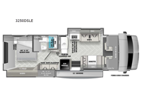 Sunseeker LE 3250DSLE Ford Floorplan Image