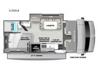 Sunseeker LE 2150SLE Ford Floorplan Image
