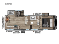 Durango Half-Ton D250RED Floorplan Image