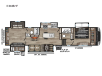 Durango D348BHF Floorplan
