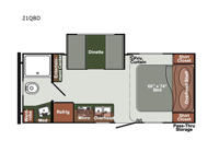 Streamlite SVT 21QBD Floorplan Image