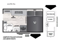 Viking Camping Trailers 12.0 TD PRO Floorplan Image