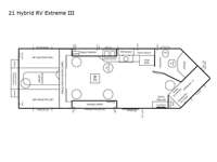 Ice Castle Fish Houses 21 Hybrid RV Extreme III Floorplan Image