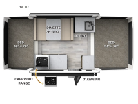Flagstaff Limited Series 176LTD Floorplan