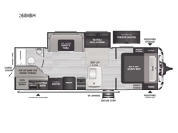 Bullet Crossfire Double Axle 2680BH Floorplan