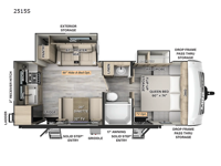 Rockwood Mini Lite 2515S Floorplan Image