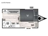 Clipper Camping Trailers 12.0 TD Premier Floorplan Image