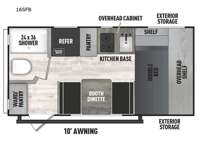Saga 16SFB Floorplan Image