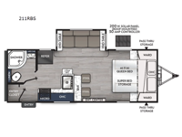 Apex Ultra-Lite 211RBS Floorplan Image