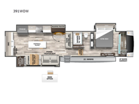 Cedar Creek 391WOW Floorplan Image