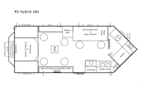 Ice Castle Fish Houses RV Hybrid 18V Floorplan Image
