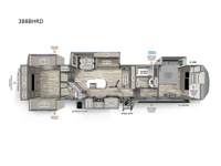 Sierra Luxury 388BHRD Floorplan Image