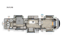 Sierra Luxury 391FLRB Floorplan Image