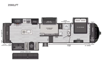 Sprinter Limited 3590LFT Floorplan Image