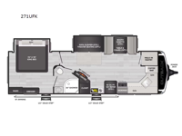 Outback Ultra Lite 271UFK Floorplan Image