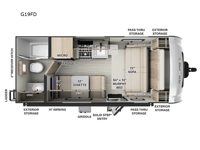 Rockwood GEO Pro 19FD Floorplan