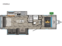 2024 CrossRoads RV Cruiser Aire CR30RLS Floorplan