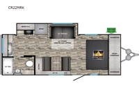 2024 CrossRoads RV Cruiser Aire CR22MRK Floorplan