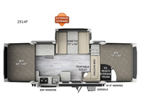 Rockwood Freedom Series 2514F Floorplan Image