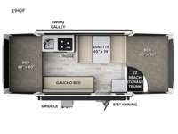 Rockwood Freedom Series 1940F Floorplan Image