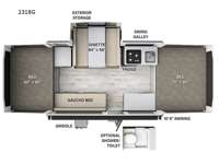 Rockwood Freedom Series 2318G Floorplan Image