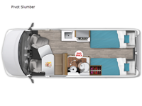 Roadtrek Pivot Slumber Floorplan Image