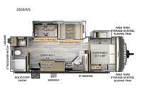 Rockwood Ultra Lite 2606WS Floorplan