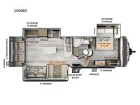 Rockwood Ultra Lite 2906BS Floorplan Image