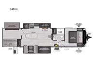 2024 Keystone RV Outback 340BH Floorplan