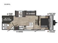 Sportsmen SE 261BHSL Floorplan Image