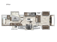 Sabre 37FLH Floorplan Image