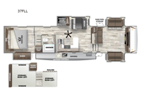 2024 Forest River RV Sabre 37FLL Floorplan