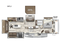 Sabre 36FLX Floorplan