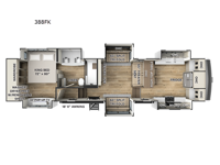 Flagstaff Elite 388FK Floorplan Image