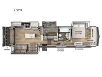 Rockwood Luxury 379MB Floorplan Image