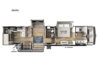 Rockwood Luxury 384RK Floorplan Image