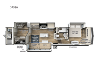 Rockwood Luxury 375BH Floorplan Image