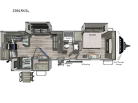 Kodiak Ultimate 3361RKSL Floorplan