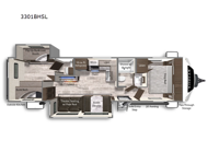 Kodiak Ultimate 3301BHSL Floorplan Image